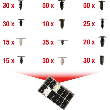 KS Tools Befestigungs-Clip-Satz für Kabelbäume, 340-tlg - 420.0900 (1/5)