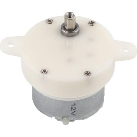 Small Gearmotor 12V with Slow Speed and Rotation Gear Mute Terminal (1/5)