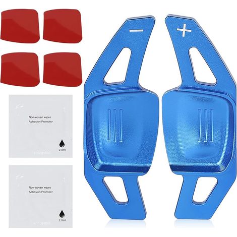Lenkradschaltwippenverlängerung, Aluminium-Schaltwippenverlängerung, kompatibel mit VW, Blau (1/5)