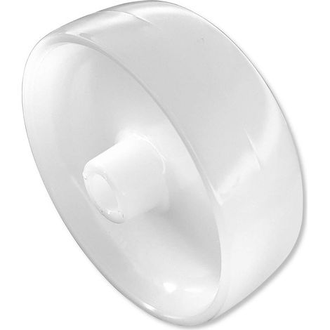 PVC-Transportwagenrad 100 x 35 mm, 12 mm Bohrung, weiß, für industrielle Anwendungen, Werkstatt, Garage, aus robustem Vollkunststoff (1/2)