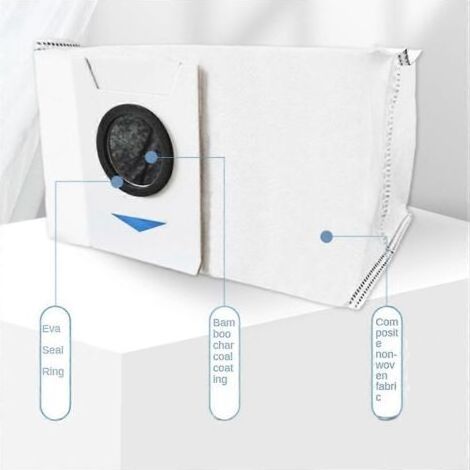 Lot de 4 sacs à poussière pour aspirateurs robots Ecovacs Deebot T20/T20MAX/T20PRO/X1 OMNI/T10 Omni/Turbo - Pièces de rechange (1/4)
