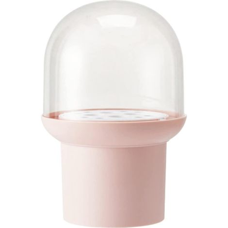 Organisateur de pinceaux de maquillage anti-poussière avec couvercle, pot de rangement transparent pour stylos cosmétiques et outils de maquillage (2024) (1/4)