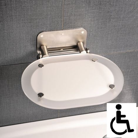 Ravak Ovo Chrom Duschklappsitz für Behinderte in Duschkabine (B8F0000029) (1/5)