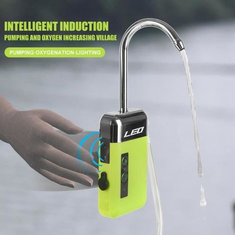 Aquarium,pompe à Air Portable Rechargeable USB,capteur Intelligent,capteur d\'oxygène dans l\'eau,Induction,pêche en plein Air (1/3)