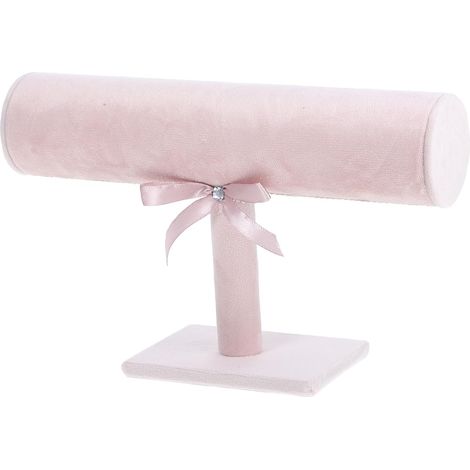 Étagère à Bijoux et Organisateur de Bandeaux pour Cheveux en Tissu Élégant, Support pour Bracelets, Rangement et Présentation pour Salons Professionnels (1/5)