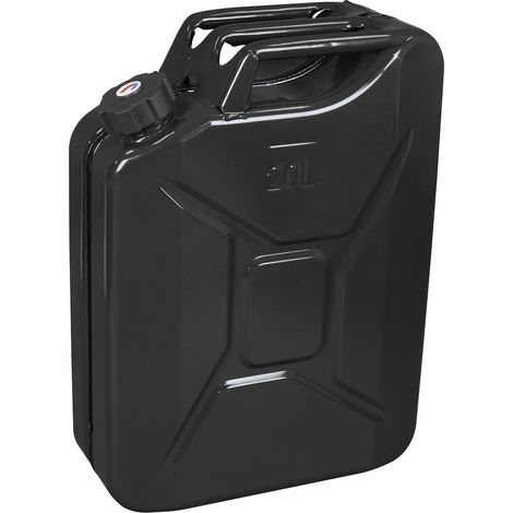 Sealey JC20SCB Screw Cap Metal Jerry Can 20L - Black (1/5)