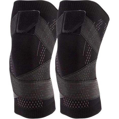 Genouillère de sport élastique en nylon respirant pour la course à pied et le fitness (1/5)
