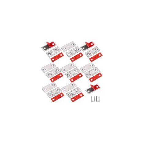 Loquet Magnetique,8 Pièces Ultra Mince Aimant de Porte Placard Adhésif Loqueteau Aimant Fermeture Meuble Aimant Puissant pour Porte de Coulissante Tiroirs Fenêtre Armoire (1/5)