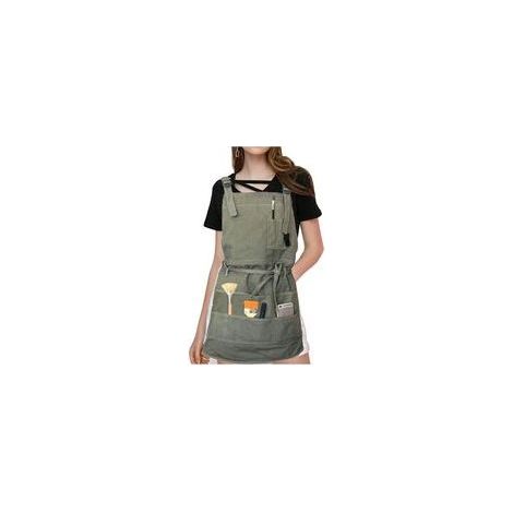 Tablier Tablier professionnel en toile avec poches pour femmes hommes adultes, ajustable Café lait thé salon de coiffure fleuriste restaurant bar hommes et femmes vêtements de travail (1/5)