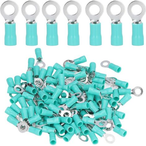 100 pinces à sertir isolées en cuivre pour câbles électriques AWG 12–10 et conducteurs RV 5,5–6 mm² – Compatible avec outils de sertissage standard