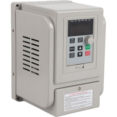 Variateur de Vitesse 220V 1.5KW - Variateur de Fréquence - Pour Moteur Monophasé - Contrôle de Fréquence 0.1-400Hz - Régulation PWM - Protection Surcharge/Court-Circuit (1/5)