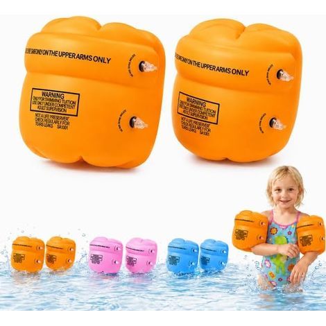 Brassards Enfant Gonflables pour Piscine 1-6 Ans, Brassard Bébé, Flotteurs Bras pour Apprendre à Nager,Aide Natation Enfant pour Piscine Plage Vacances Voyage, Charge 5-30 kg (1/5)