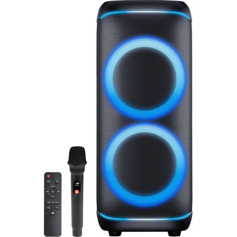 Enceinte Bluetooth DENVER BPS-470, 200 W, avec animation lumineuse (1/5)