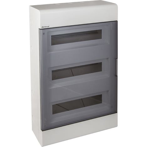 Coffret électrique en saillie étanche 54 modules (3 x 18) IP40 Elektroplast (1/2)