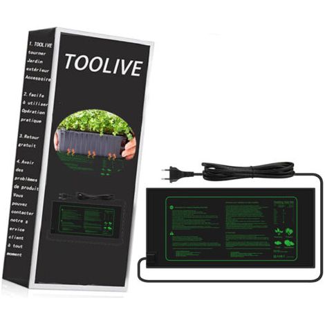 Tapis Chauffant pour Plantes Imperméable Serre de Germination Accélère la Germination des Graines, Coussin de Chauffrage pour Reptile et Amphibien, 21/30 Watts, 52 × 25 cm (1 Pièce - 21W) (1/5)