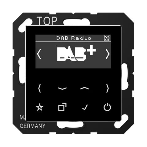 Jung Smart Radio DAB+, série AS/A, schwarz DAB A SW