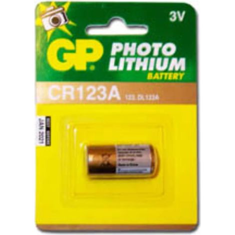 GP PILAS LITIO CR123A 3V 1 UNIDAD