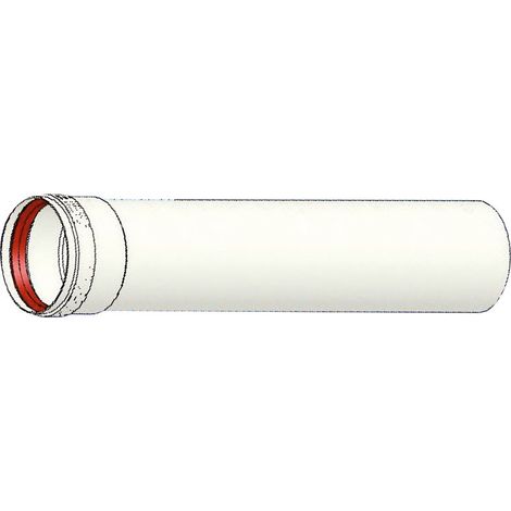 Prolunga MF - ø 100 mm - L. 1000 mm con guarnizione a doppio labbro - per scarico fumi, in alluminio 00000051024