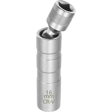 Clé à Bougie Magnétique Universelle 14mm/16mm, Douille Longue 3/8 Pouces CR-V, 12 Pans, Outil de Retrait pour Réparation Automobile, Clé à Allumage Magnétique (1/5)