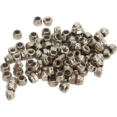 100 écrous antivol M2.5 hexagonaux pour roues RC Traxxas à l'échelle 1/18.