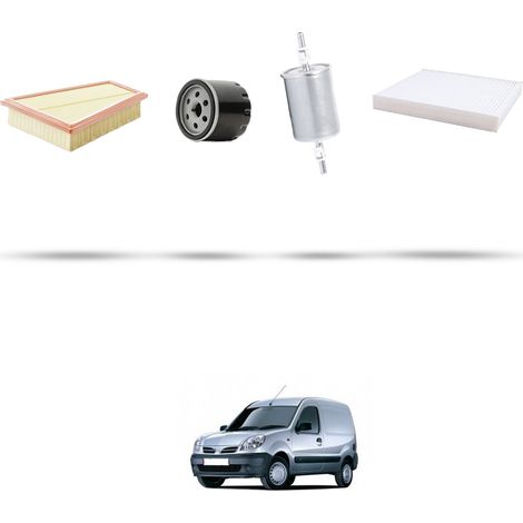 Kit tagliando 4 filtri compatibile con Nissan Kubistar 1.6 16v 70kw Dal 2003 (1/5)
