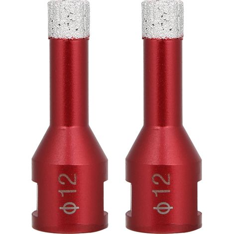 2Pcs Trépan Diamanté M14 Femelle 12mm pour Carrelage Céramique - Accessoire Meuleuse (1/5)