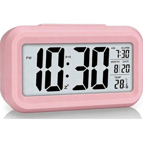 Sveglia digitale per la camera da letto, scrivania orologio alimentato a batteria orologio digitale con sveglia extra forte, la temperatura, la funzione di regolazione della luminosità automatica e vi (1/5)