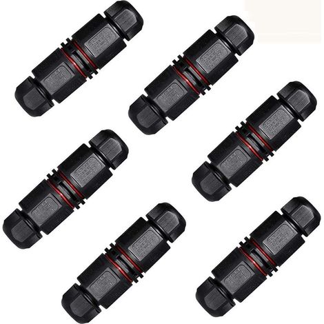 Boîte De Jonction Étanche IP65 - 6 Pièces - Pour Câbles Ø5,8 À 10 mm - Usage Extérieur LED Solaire Tunnel Jardin