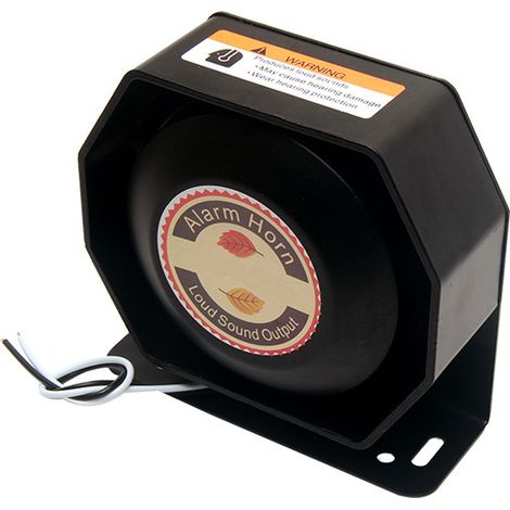 Haut-parleur d'alarme automobile, klaxon aigu, haut-parleur ultra-fin de 200 W, haut-parleur octogonal, haut-parleur à embouchure plate pour cri, haut-parleur universel deng ALOVEZ (1/2)