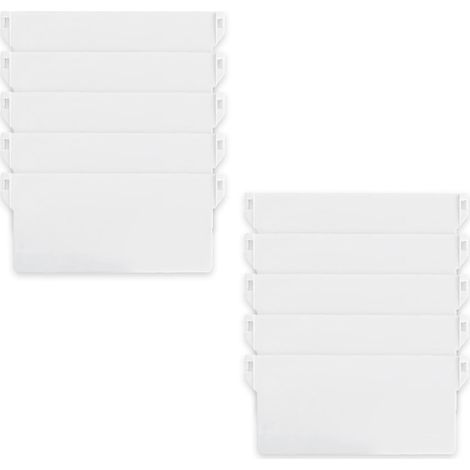 Kit de réparation de lest pour store vertical, 10 pièces, fond blanc, lamelles de 12,7 cm pour décoration de la maison (1/5)