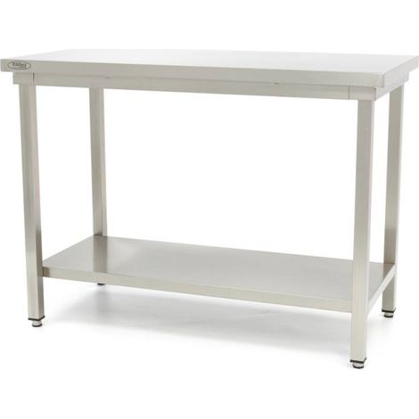Table en acier inoxydable - 80 x 60cm - Hauteur réglable - Maxima (1/5)