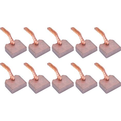 10-teiliges Kohlebürsten-Ersatzset passend für FT-128 J458 Anlassermotor (8x25x21 mm) (1/5)