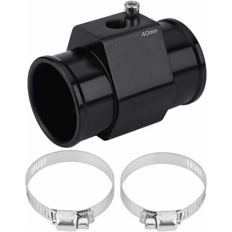 HOXILEELEO - Capteur de température d'eau (40 mm) noir, adaptateur de tuyau pour jauge de température d'eau automobile, sonde de température, joint de radiateur (1/5)