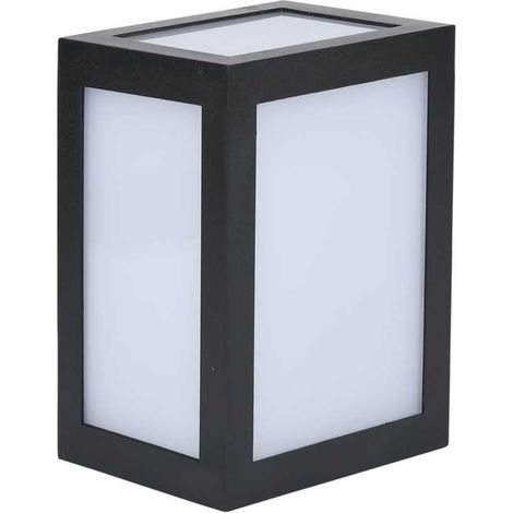 V-TAC VT-822 Lampada applique LED 12W wall light cubo da parete nero bianco naturale 4000K - sku 218341 (1/5)