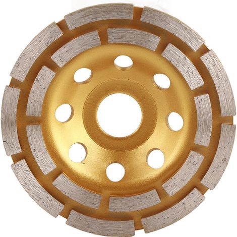 Ortviai Meule à Coupelle Diamant Double Rangée 115 mm pour Béton, Granit et Marbre (1/5)