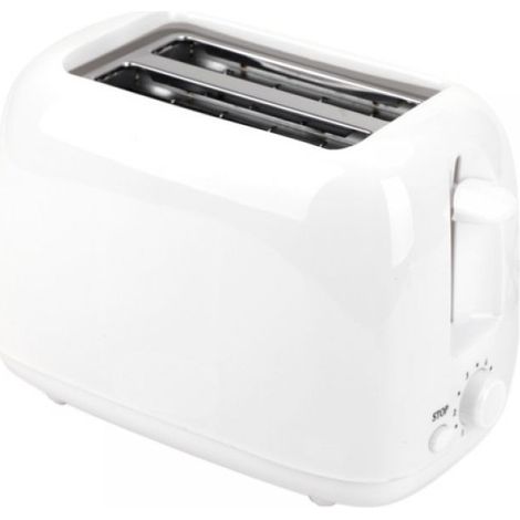 Grille-pain 2 tranches extra-plat, 6 niveaux de brunissage, fonction réchauffage et arrêt, ramasse-miettes amovible (1/5)