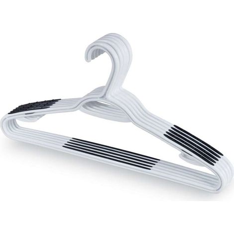 Set 5 appendiabiti plastica bianco