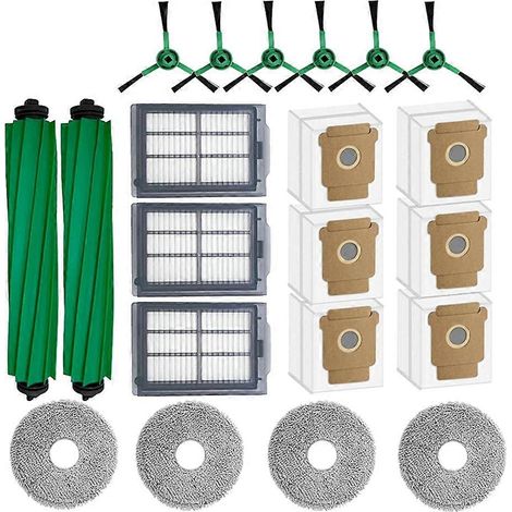 Filtre pour aspirateur brosse pour aspirateur Filtre de brosse pour aspirateur filtre de 21PCS IRobot Roomba Plus 505/405 Combo Robot Aspirateur Brosse HEPA Filtre Serpillière Cloth Sac à poussière pi (1/5)