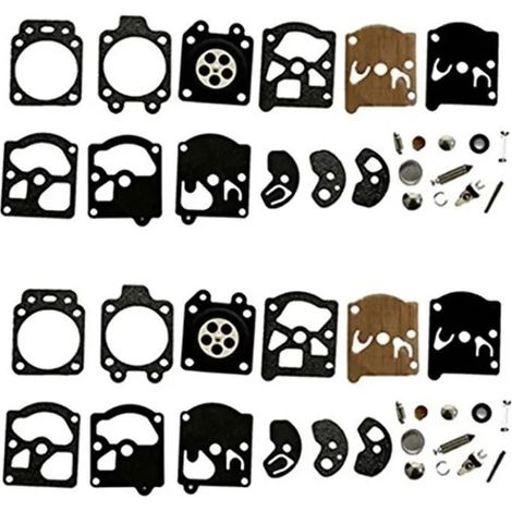 Jeu de 2 membranes de carburateur compatibles avec Walbro, Stihl FS40, FS44, FS85, FS86, FS88, FS90, FS106 et Husqvarna 50.