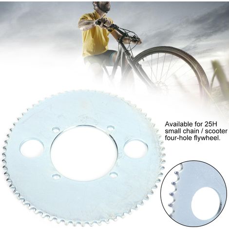 Pignon de transmission 65 dents pour scooter électrique, compatible chaîne 25H et plateau vélo 4 trous. (1/5)