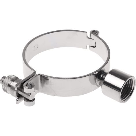 Fixation à charnière pour tuyau, Acier Inoxydable Argent pour tube Ø 3pouces ( Prix pour 1 ) (1/2)