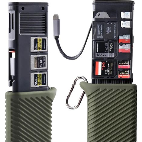 Speicherkartenleser, USB 3.2 Gen 2, Multi-Karten-Kompatibilität, CF A Grün (1/2)