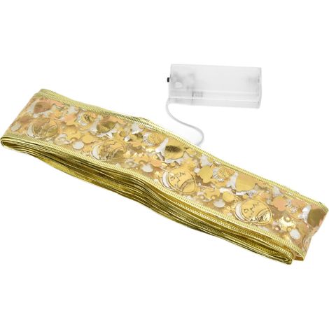Guirlande lumineuse LED ruban dorée pour Pâques, 5 m (1/5)