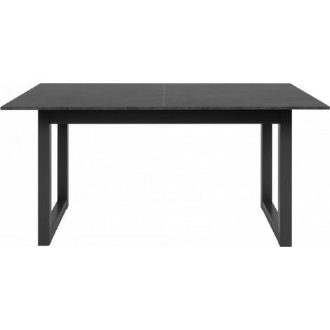 Abitare – Table extensible 160-200 cm gris anthracite – Panneaux en bois mélaminé – Dimensions 75x90 cm – Idéale pour repas familiaux (1/5)