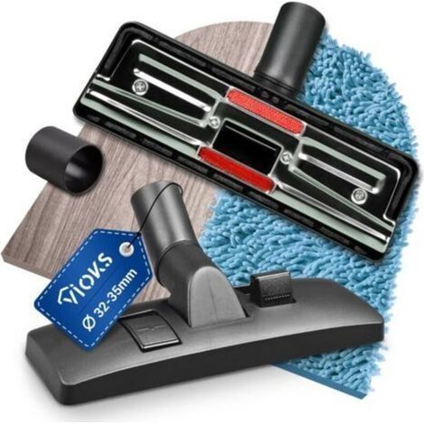 Buse d'aspirateur universelle avec adaptateur de raccordement pour tube de 32/35 mm de diamètre - Compatible avec Mielе, Siеmens, Philips, Bosch et aspirateur Kärcher et aspirateur (1/5)