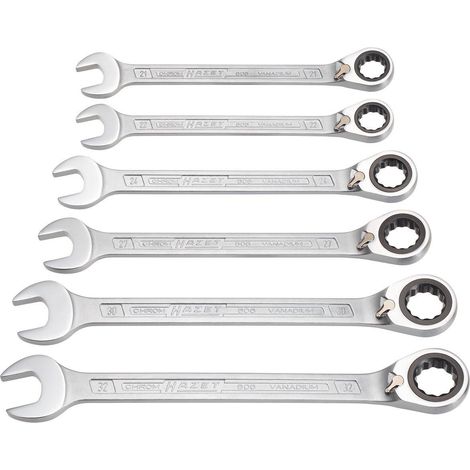 Set di chiavi a bussola a bussola a bussola 606/6-1, 6 pezzi, SW 21-32 mm, smussate (1/4)