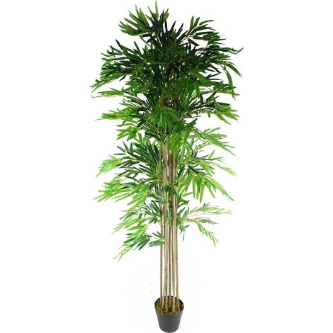 180cm (6ft) Artificial Bamboo Plants Trees - Natural Green XL (1/5)