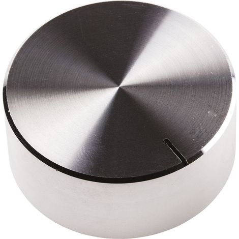 Bouton de potentiomètre RS PRO, Axe de 6.4mm, Diamètre de 38mm, Vis sans tête ( Prix pour 1 )