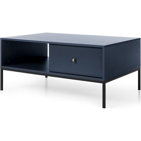 Couchtisch MONO ML104 mit 2 schubladen 104 cm marineblau