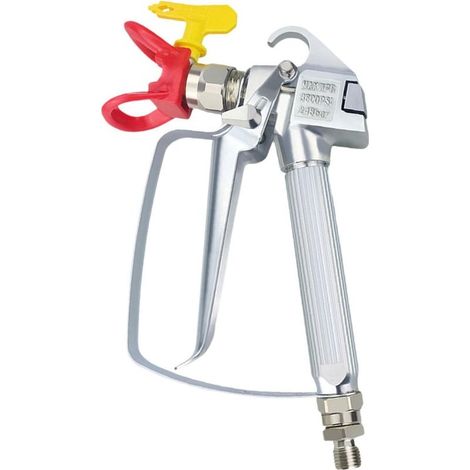 Pulvérisateur airless, accessoires de pulvérisation de peinture, accessoires de pulvérisation airless d'intérieur, rouge avec buse (1/5)